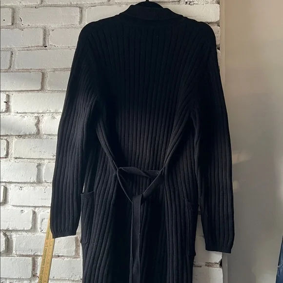 Jessica Robe Sweater with Tie Up and Ribbed Texture - Picture 2 of 10